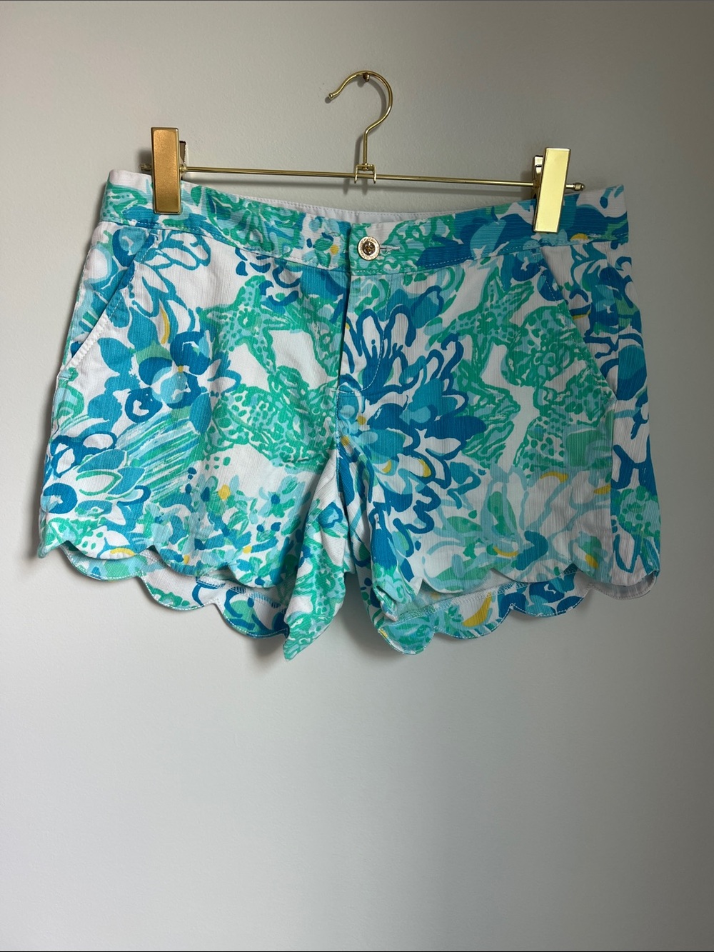 Lilly Pulitzer | The Buttercup Short Blue & Turquoise Floral #19986 Size 6